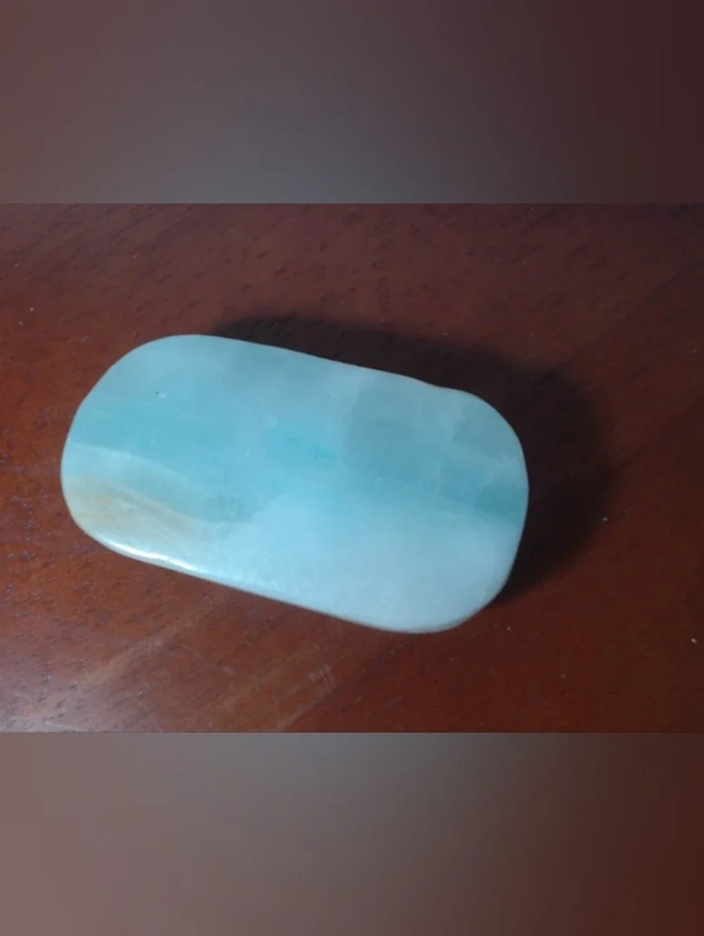 Green Calcite Crystal Palm Stone
